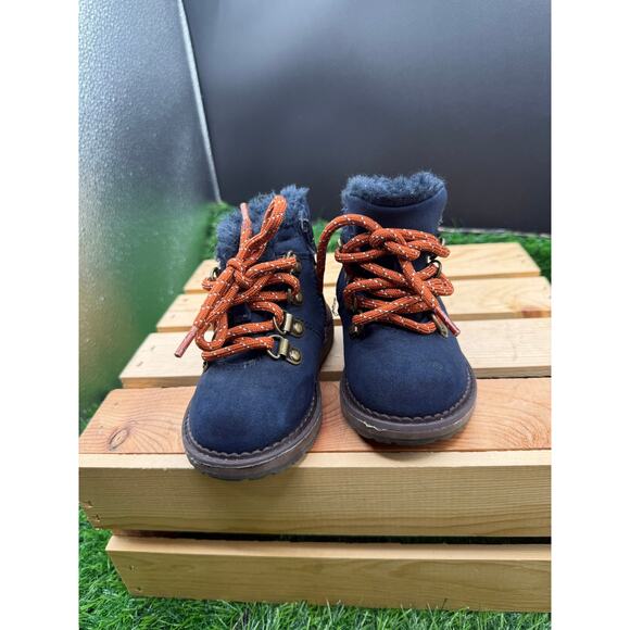 Cat&Jack Kids-Blue/Orange Boots- Size 5 - Picture 8 of 10